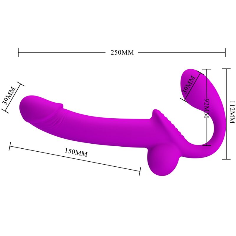 PRETTY LOVE - KELPIE DOPPEL-STRAP-ON STIMULATOR LILA