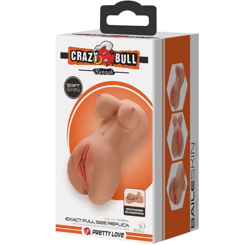 CRAZY BULL - HANNAH DOPPELMASTURBATOR VAGINA & ANUS REALISTISCH MULATTE
