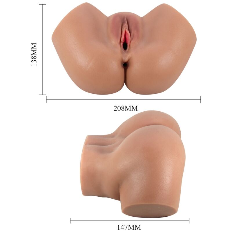 CRAZY BULL - HAILEY Sensory Device BUTT WITH REALISTIC VAGINA AND ANUS CONTROL REMOTO