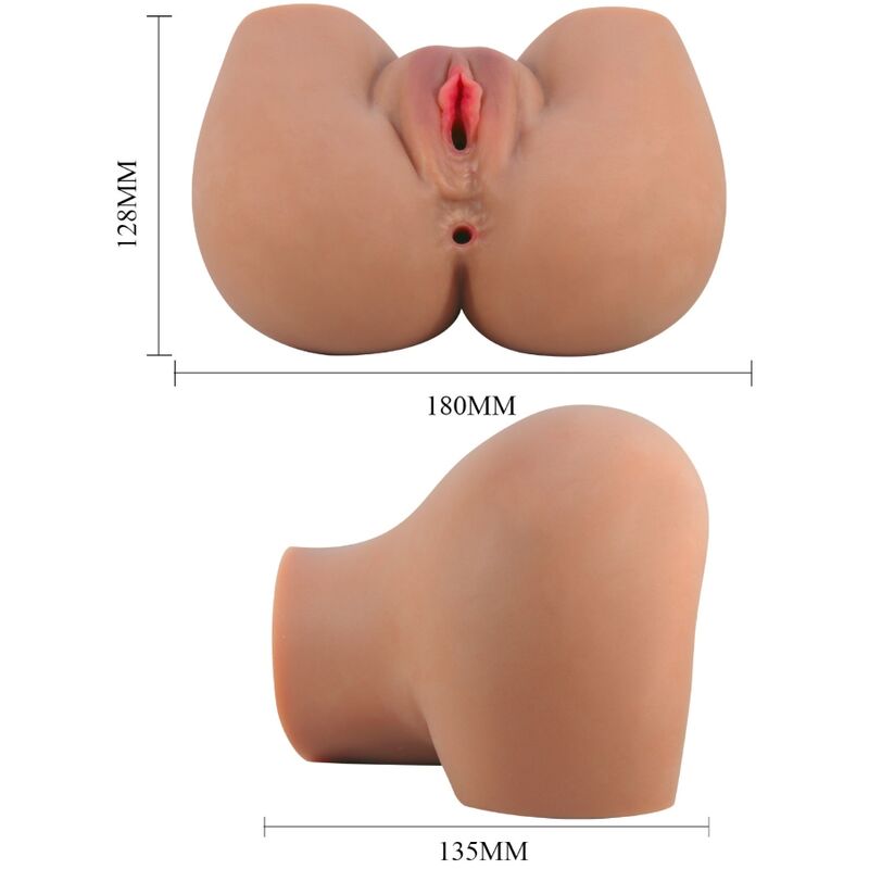 CRAZY BULL - MILA Sensorisches Gerät PO MIT REALISTISCHER VAGINA UND ANUS FERNBEDIENUNG