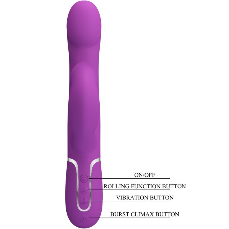 PRETTY LOVE - 4 IN 1 MULTIFUNCTION Sensory Device & STIMULATOR PURPLE