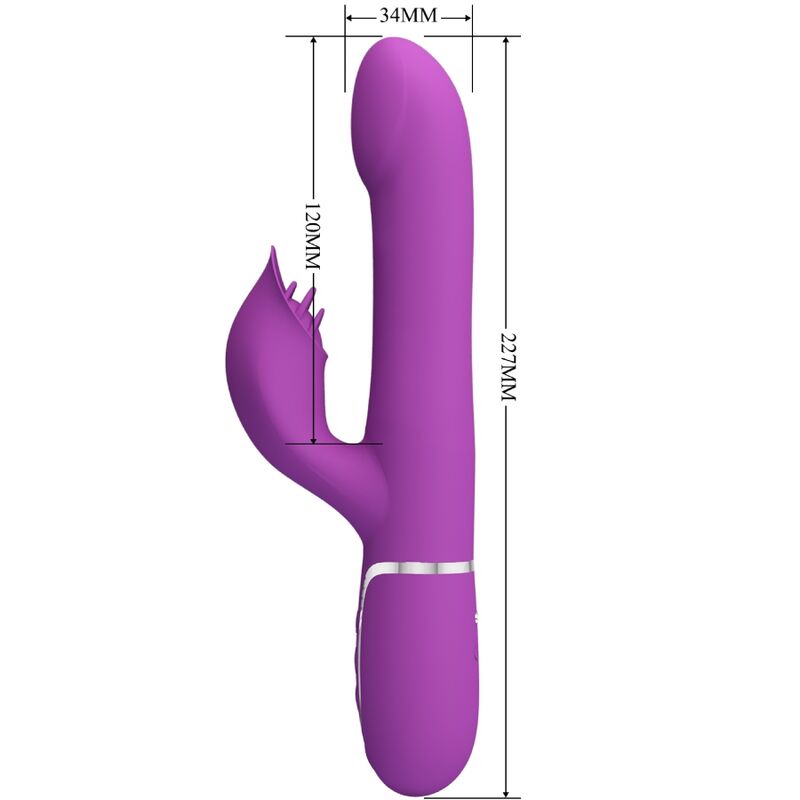 PRETTY LOVE - 4 IN 1 MULTIFUNCTION Sensory Device & STIMULATOR PURPLE