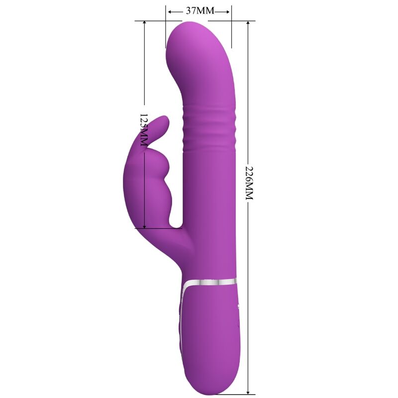 PRETTY LOVE - COALE 4 IN 1 MULTIFUNCTION RABBIT Sensory Device PURPLE