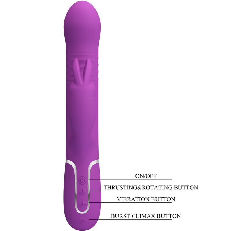 PRETTY LOVE - COALE 4 IN 1 MULTIFUNCTION RABBIT Sensory Device PURPLE