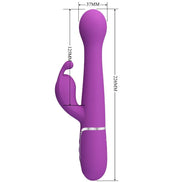PRETTY LOVE - DEJON 3 IN 1 MULTIFUNCTION RABBIT Sensory Device PURPLE