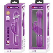 PRETTY LOVE - DEJON 3 IN 1 MULTIFUNCTION RABBIT Sensory Device PURPLE