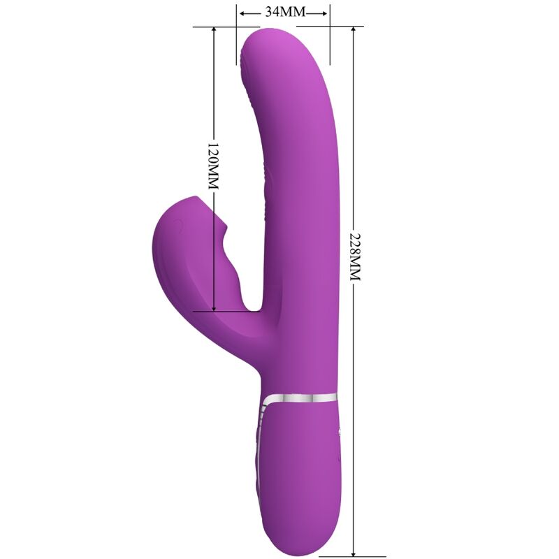 PRETTY LOVE - PERLITA 3-IN-1 MULTIFUNKTION HASE Sensorisches Gerät VIOLETT