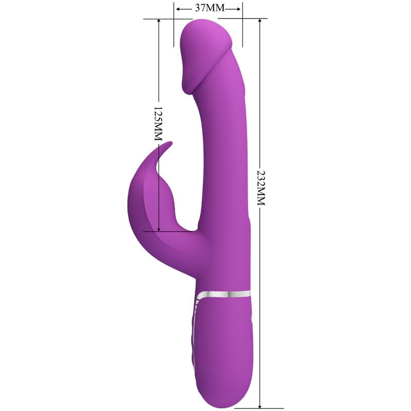 PRETTY LOVE - KAMPAS 3 IN 1 MULTIFUNCTION RABBIT Sensory Device PURPLE