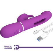 PRETTY LOVE - KAMPAS 3 IN 1 MULTIFUNCTION RABBIT Sensory Device PURPLE