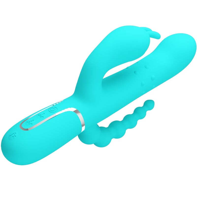 PRETTY LOVE - CAMMY 4 IN 1 MULTIFUNCTION TRIPPLE RABBIT Sensory Device BLUE