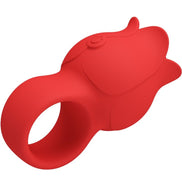 PRETTY LOVE - JAE ROSE SHAPED FINGER Sensory Device 10 VIBRATIONS RED