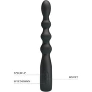 PRETTY LOVE - FEDERER ANAL Sensory Device 12 VIBRATIONS BLACK