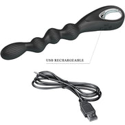 PRETTY LOVE - FEDERER ANAL Sensory Device 12 VIBRATIONS BLACK