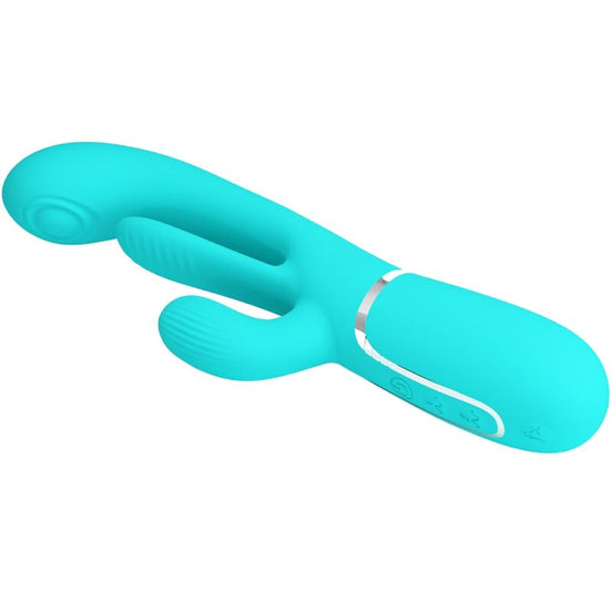 PRETTY LOVE - SHANIA TRIPLE RABBIT MULTIFUNCTION Sensory Device 3 IN 1 BLUE
