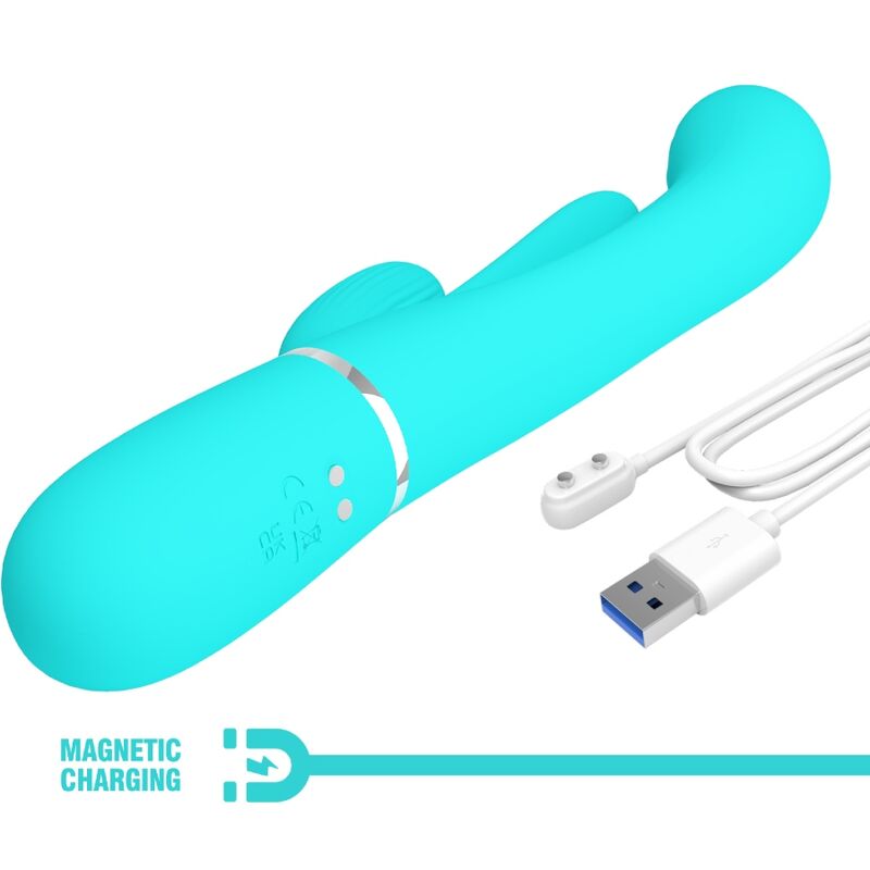PRETTY LOVE - SHANIA TRIPLE RABBIT MULTIFUNKTIONALES Sensorisches Gerät 3 IN 1 BLAU