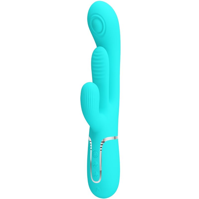PRETTY LOVE - SHANIA TRIPLE RABBIT MULTIFUNKTIONALES Sensorisches Gerät 3 IN 1 BLAU