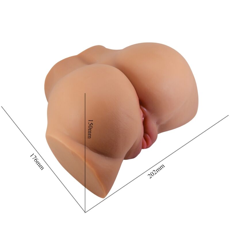 CRAZY BULL - EMILIA ASS Sensorgerät MIT REALISTISCHEM VAGINA- UND ANUSFLEISCH FERNBEDIENUNG