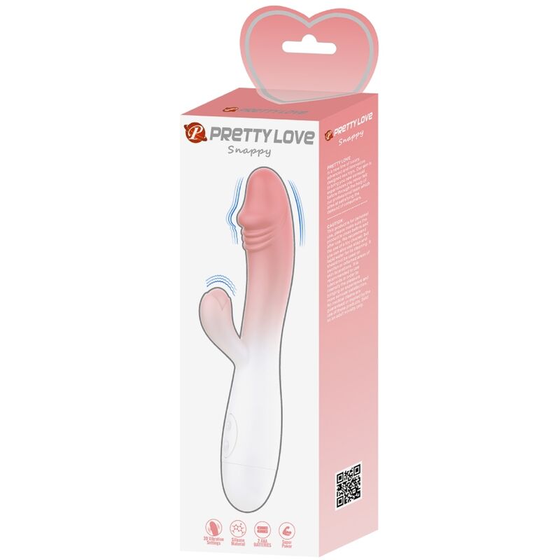 PRETTY LOVE - SNAPPY RABBIT Sensory Device 30 VIBRATIONS PINK