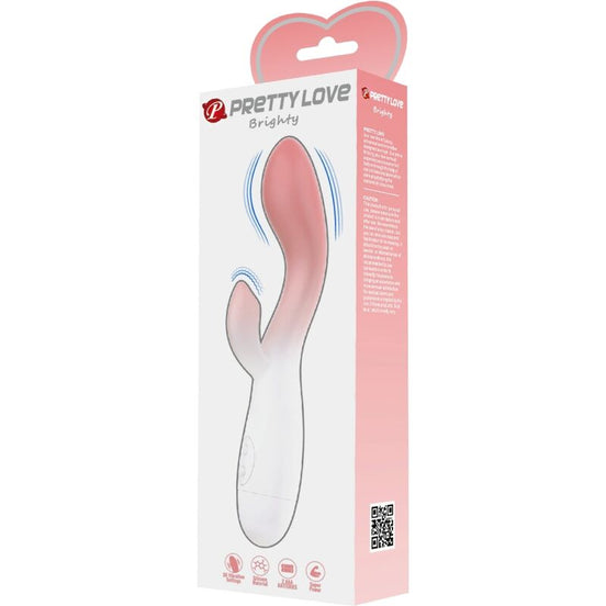 PRETTY LOVE - BRIGHTY G-SPOT Sensory Device + CLITORIS STIMULATOR 30 VIBRATIONS PINK