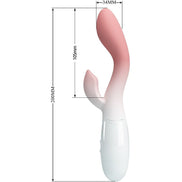 PRETTY LOVE - BRIGHTY G-Punkt Sensorgerät + KLITORISSTIMULATOR 30 VIBRATIONEN ROSA
