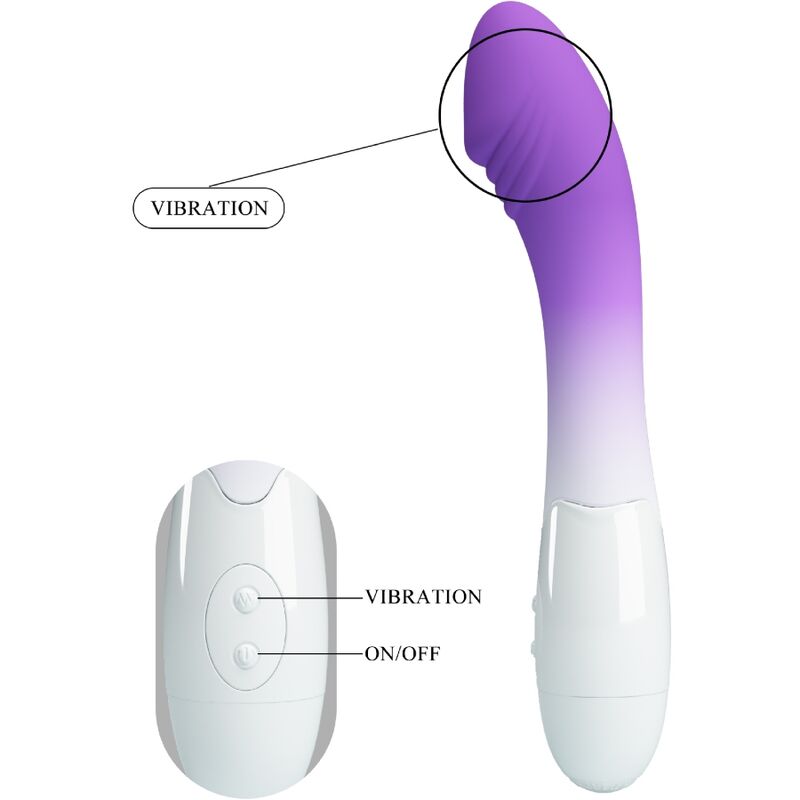 PRETTY LOVE - ELEMENTAL G-SPOT Sensory Device 30 VIBRATIONS PURPLE