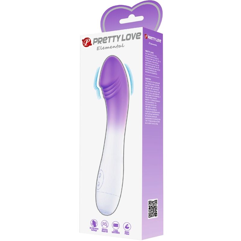 PRETTY LOVE - ELEMENTAL G-SPOT Sensory Device 30 VIBRATIONS PURPLE