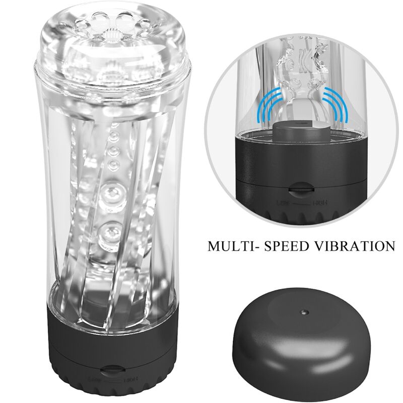 PRETTY LOVE - TAMARA MALE MASTURBATOR MULTI-SPEED Sensory Device SCHWARZ