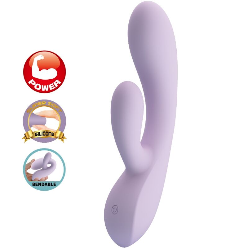 PRETTY LOVE - ROSOLYN RABBIT Sensory Device 10 VIBRATIONS PURPLE