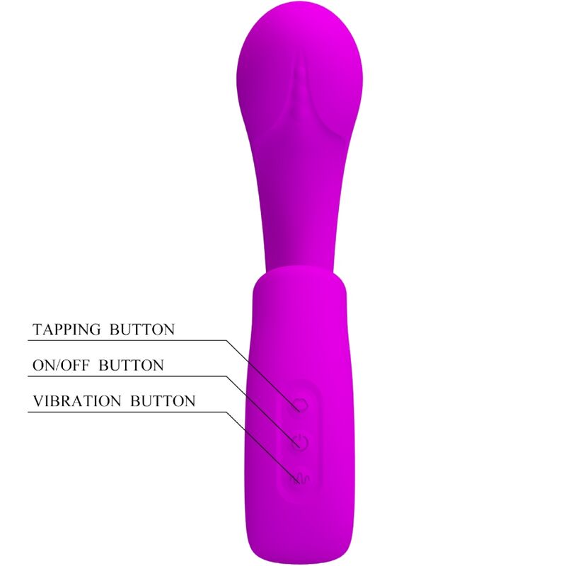 PRETTY LOVE - SIBEL SIBEL G-SPOT Sensory Device + CLITORIS STIMULATOR 10 VIBRATIONS PURPLE