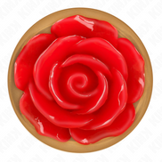 KINK – ROSÉGOLDENER ANALPLUG MIT ROTER ROSE S