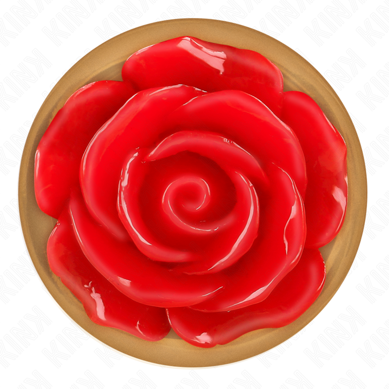 KINK – ROSÉGOLDENER ANALPLUG MIT ROTER ROSE S