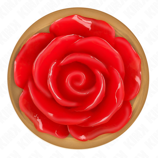 KINK – ROSÉGOLDENER ANALPLUG MIT ROTER ROSE S