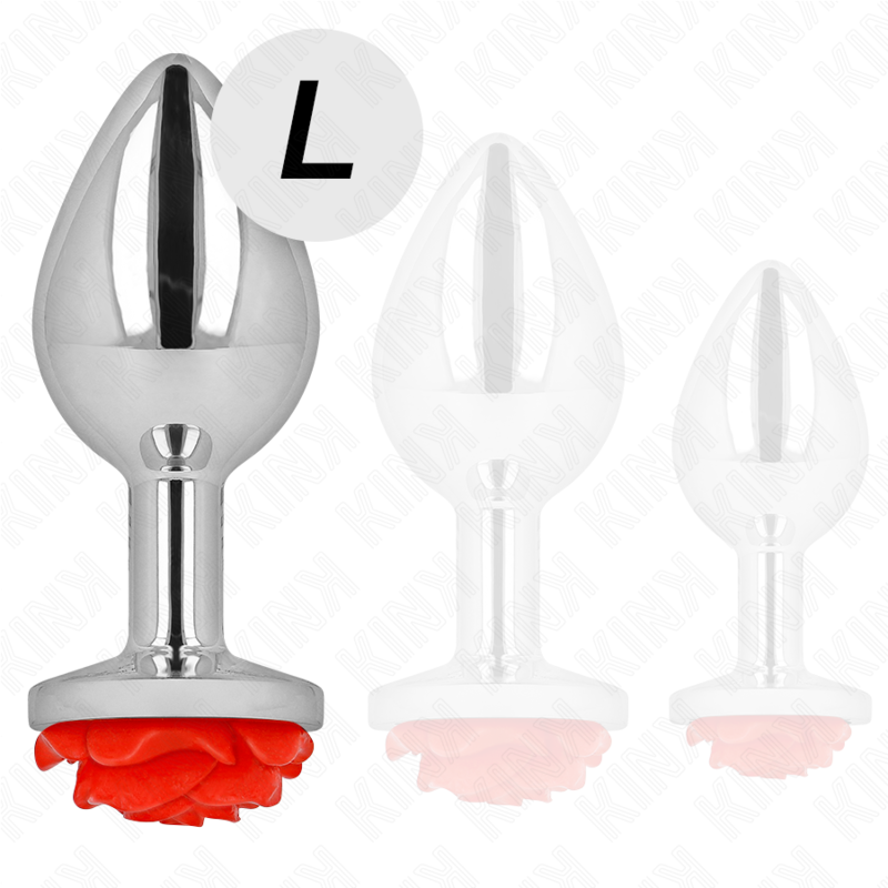 KINK - ANALPLUG ROSENROT GRÖSSE L