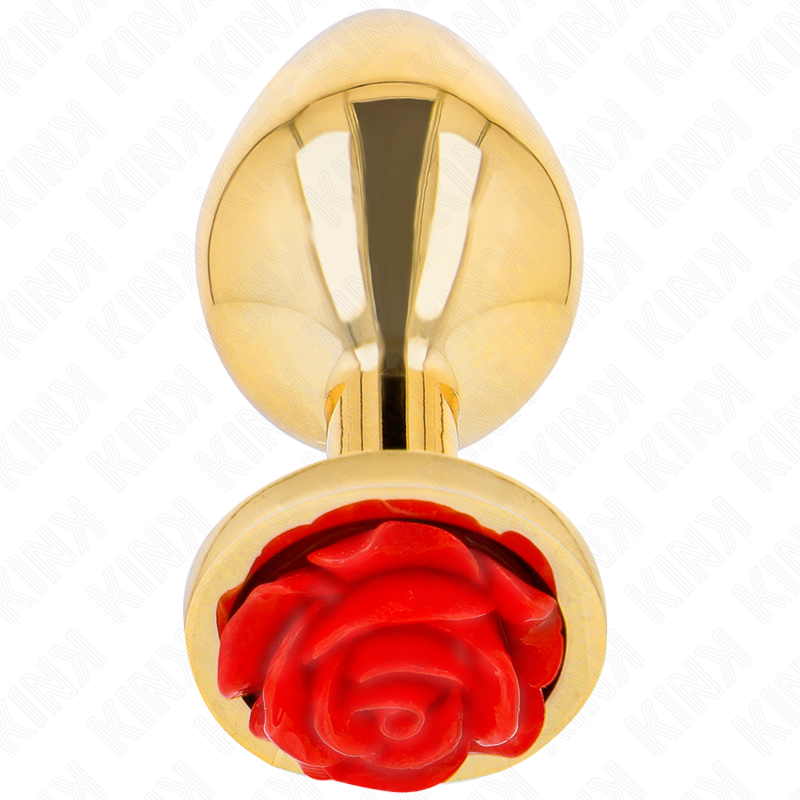 KINK - ANALPLUG GOLD ROSE ROT GRÖSSE S