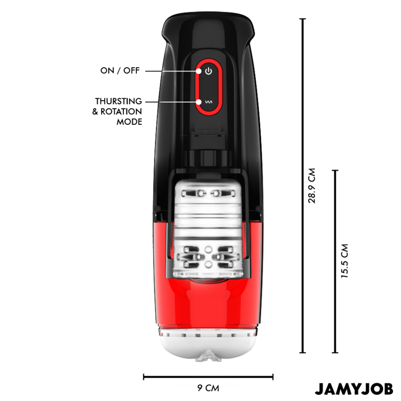 JAMYJOB - STURM AUTOMATISCHER VAGINA-MASTURBATOR 10 ROTATIONS- UND SCHUBMODI