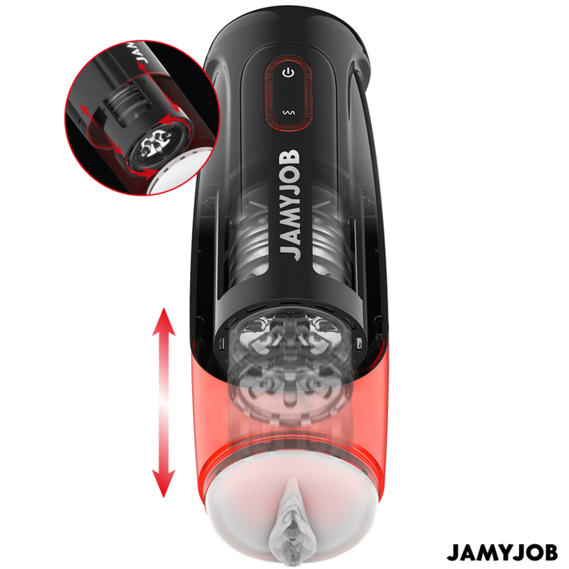 JAMYJOB - STURM AUTOMATISCHER VAGINA-MASTURBATOR 10 ROTATIONS- UND SCHUBMODI