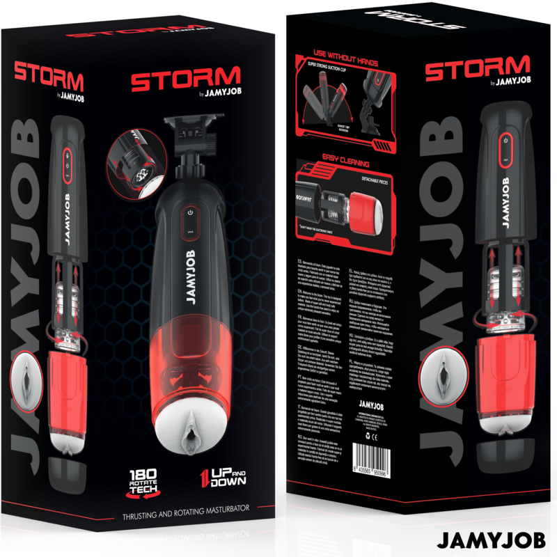 JAMYJOB - STURM AUTOMATISCHER VAGINA-MASTURBATOR 10 ROTATIONS- UND SCHUBMODI