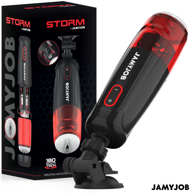 JAMYJOB - STURM AUTOMATISCHER VAGINA-MASTURBATOR 10 ROTATIONS- UND SCHUBMODI
