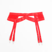 SUBBLIME - 955250 ROTER BONDAGE-BH MIT STRUMPFHALTER-SET S/M