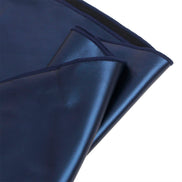 LEDER KLEID MIT BLAUEN TRÄGERN