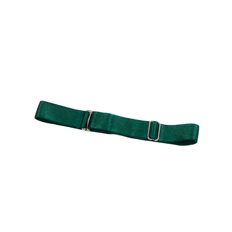SUBBLIME - 955441 DRESS WITH GREEN LEATHER STRAPS L/XL
