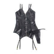 SUBBLIME - 955458 SCHWARZES LEDER REISSVERSCHLUSS BODY S/M