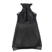 HALTER NECK DRESS WITH TRANSPARENCIES