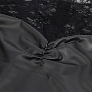 SUBBLIME - 955595 LANGARMKLEID MIT SCHWARZER SPITZE S/M