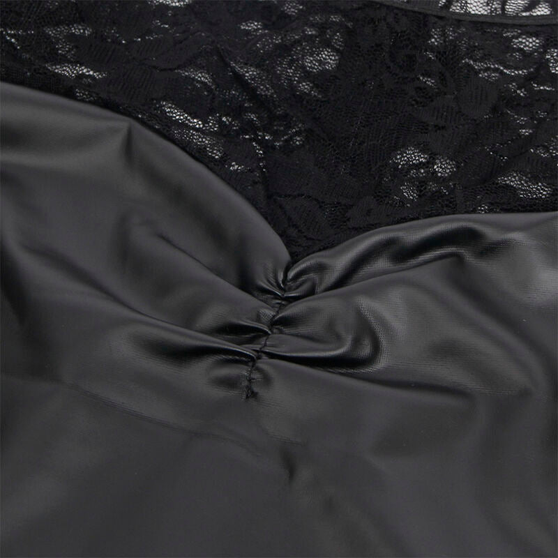 SUBBLIME - 955601 LANGÄRMLIGES KLEID MIT SCHWARZER SPITZE L/XL