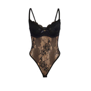 SUBBLIME - 955625 SPITZENBODY MIT UNTEREM VERSCHLUSS SCHWARZ L/XL
