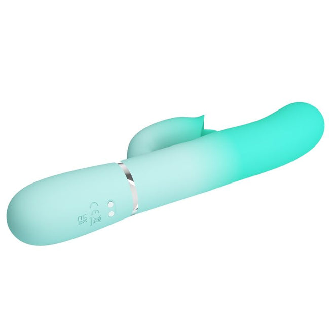 PRETTY LOVE - GIGI MULTIFUNCTION RABBIT Sensory Device AQUA GREEN