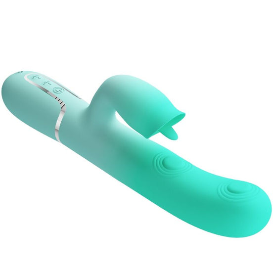 PRETTY LOVE - GIGI MULTIFUNCTION RABBIT Sensory Device AQUA GREEN