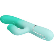 PRETTY LOVE - GIGI MULTIFUNCTION RABBIT Sensory Device AQUA GREEN