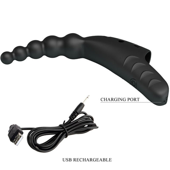 PRETTY LOVE - JORDIN FINGER Sensory Device 10 VIBRATIONS BLACK